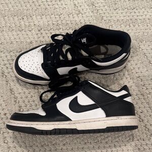 Black and White panda dunks size 6Y